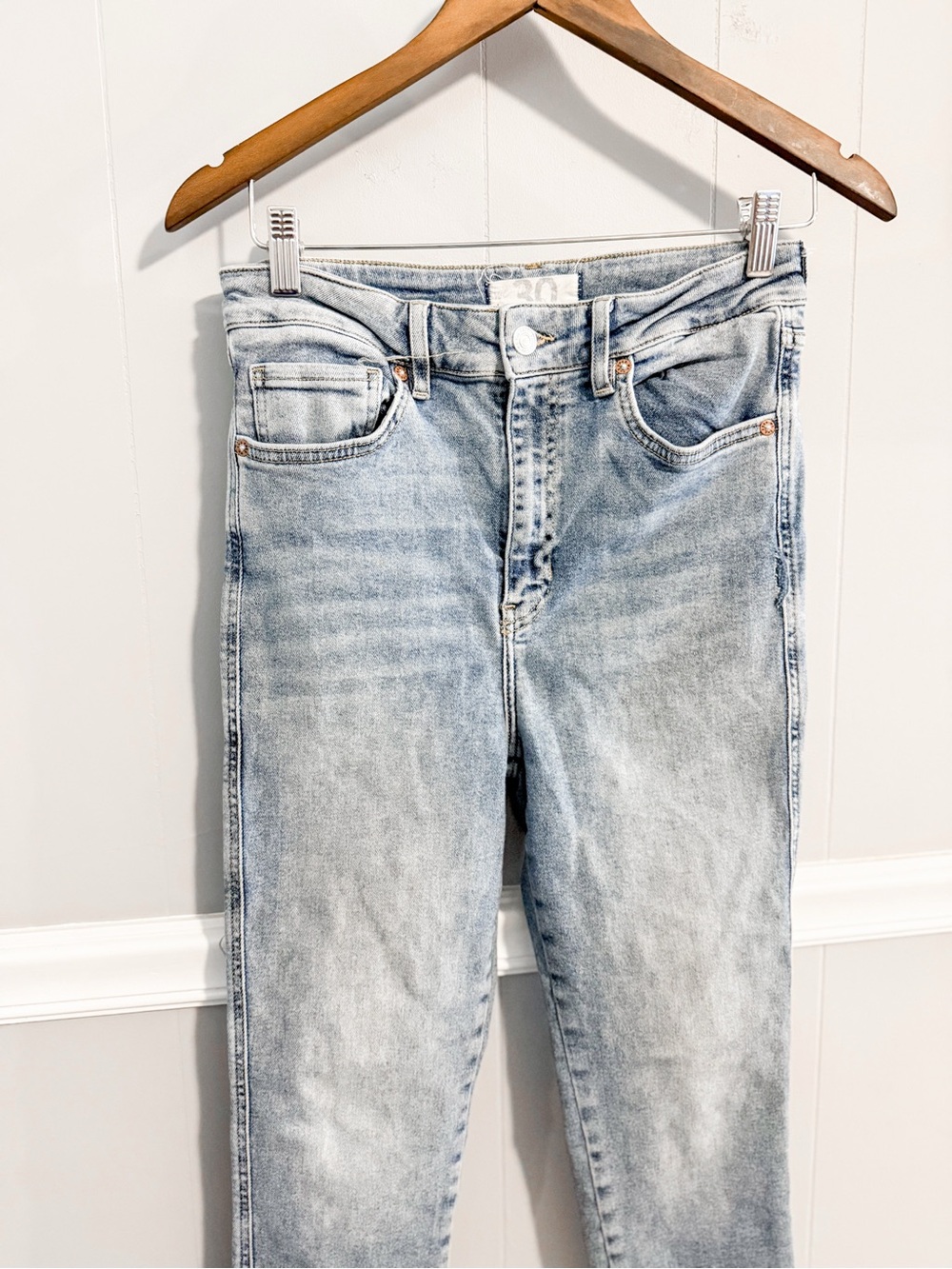 Free People We The Free Light Wash High-Rise Jeans - Picture 3 of 6